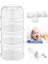 Babyjem Katlı Toz Mama Kabı Beyaz + Sıkmalı Kaşık Gri 90 ml - Özel Koruyucu Kapaklı 1