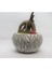 Ficus Ginseng Bonsai & Beyaz Vane Beton Saksıda Canlı Çiçek 4