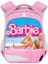 Barbie Kız Okul Çantası Barbie Polyester Yansıtıcı Şerit Sırt Çantası Büyük Kapasiteli Öğrenci Sırt Çantası (Yurt Dışından) 1