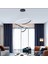 3 Katlı Halka Gold Gövde Sarkıt Model Modern LED Aydınlatma 2