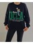 Oversize Model, Punch Detaylı Spor Şık Sweatshirt 5