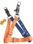 Köpek göğüs tasması ve kayışlı set turuncu lacivert kolon genişlik:3cm göğüs ölçüsü:45-80cm ayarlamalı gezdirme kayışı:120 cm dog harness TB3-11 4