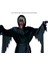Ghost Scream Mask Kapüşonlu Plastik Çığlık Hayalet Maskesi Eskitme Gümüş Renk 1
