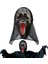 Ghost Scream Mask Kapüşonlu Plastik Çığlık Hayalet Maskesi Eskitme Gümüş Renk 2