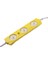 5 Adet Sarı 12V 1.5W 3 Ledli Mercekli Parmak LED Modül 2835 Smd 2