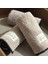 | Pamuk | 30 x 30 Cm| 3lü | Banyo |otel |havlu Set| Bej Renk | Soura |kenar Siyah 1
