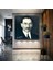 Mustafa Kemal Atatürk Gözlüklü Karizma Kanvas Tablo 1