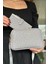 Uzun Askılı 5 Bölmeli Özel Seri Kadın Çapraz Postacı Omuz Çantası 2053-GD Gri Kombin 1