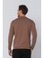 Erkek Regular Fit Düz Renk Polo Yaka Uzun Kollu Triko Kazak 5