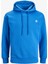 Jack & Jones Jcounseen Backprınt Sweat Hood Erkek Mavi Sweatshirt 12242247-BLUE 1