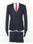 Slim Fit Sivri Yaka-Çift Yırtmaç Lacivert Drop 6 Yelekli Takım Elbise 1