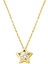 14 Ayar Altın Yıldız Tasarım Tek Taş Kolye 2