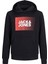 Baskılı Erkek Çocuk Siyah Sweatshırt Jjecorp Logo Sweat Hood Play Noos J 3