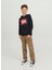 Baskılı Erkek Çocuk Siyah Sweatshırt Jjecorp Logo Sweat Hood Play Noos J 4