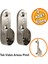 Boru Askı Flanşı Oval Dolap İçi Boru Sabitleme Kıyafet Elbise Askı Flanş Aparatı Krom 45 mm (2 Adet) 1