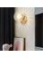 Nordic LED Duvar Ay Lambası Demir Modern Dekoratif Merdiven LED Işık Ev Başucu Yuvarlak Cam Duvar Işıkları Ahşap Applique Murale E27 (J) (Yurt Dışından) 1