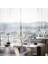 LED Bar Masa Lambaları Modern Restoran Yemeği Standı Işık Fikstür Şarj Edilebilir Taşınabilir Pil Masası Lamba Yemek Odası Ev Dekorasyonu (Gümüş) (Yurt Dışından) 4