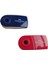 Mini Sleeve Silgi Kırmızı - Mavi 2'li Paket 4