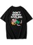 Unisex Oversize Don't Worry Arka Baskılı T-Shirt 1