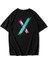 Unisex Oversize Arka Baskılı Electric x Logo T-Shirt 1