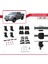 Toyota Hilux (AN30) 2011-2015 Arası ile Uyumlu Ace-4 Ara Atkı Tavan Barı Gri 5