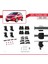 Opel / Vauxhall Karl 2015-2022 Arası ile Uyumlu Ace-4 Ara Atkı Tavan Barı Gri 5