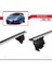 Nissan Note / Versa 2004-2012 Arası ile Uyumlu Ace-4 Ara Atkı Tavan Barı Gri 4