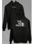 No Face Spirited Away Miyazaki The North Face Ön ve Arka Baskılı Sweatshirt Kapüşonlu Hoodie 3