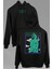 Smile Skull Urban Wear Street Kuru Kafa Y2K Ön ve Arka Baskılı Sweatshirt Kapüşonlu Hoodie 1