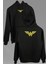 Wonder Woman Ww Dc Comics Logolu Ön ve Arka Baskılı Sweatshirt Kapüşonlu Hoodie 1