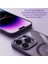 iPhone 14 Pro Max Kılıf Magsafe Özellikli Metal Kamera ve Tuş Tasarımlı Arkası Sararmaz Sert Şeffaf 4