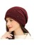 Eva Sıcak Örgü Şapka Kafa Bandı Şapka Kış Binme Yığın Şapka - Wine Red (Yurt Dışından) 1