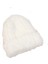 Eva Kadınların Düz Renkli Peluş Örme Şapka Sıcak Kulak Koruma Şapkası Kış Peluş Şapka - White (Yurt Dışından) 1