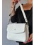 2 Askılı 5 Bölmeli Özel Seri Kadın Çapraz Omuz Çantası 4063 Beyaz 2