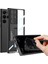 Samsung Galaxy S23 Ultra Kılıf Kamera Korumalı Şeffaf Tasarımlı Standlı Kapak () 5