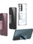 Samsung Galaxy S23 Kılıf Kamera Korumalı Şeffaf Tasarımlı Standlı Kapak () 3