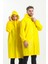 Kadın Yağmurluk Sarı Yüksek Performanslı Su ve Rüzgar Geçirmez PVC Kumaş 3