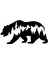 Ayı Off Road Bear Off Road Doğa Hayvan Oto Sticker Oto Cam 20 cm Siyah 1