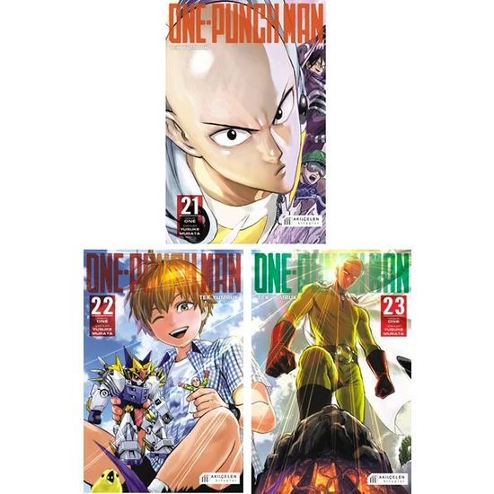 One-Punch Man 21-22-23. Ciltler Manga Seti
