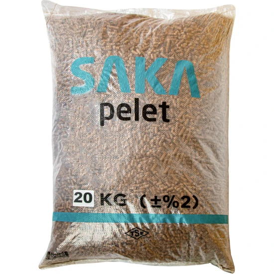 Saka Pelet Organik Çam Peleti Yakıtı 20 Kg (40 Lt) 6 mm
