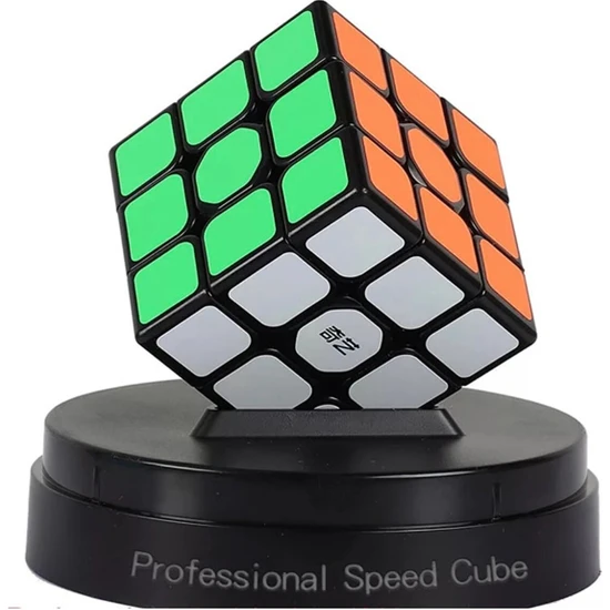 Mrs Toys Qiyi 3x3 Speed Cupe Küp Standı Hediye Hızlı Profesyonel Dekompresyon Rubik Küp Zeka Küpü Sabır Küpü