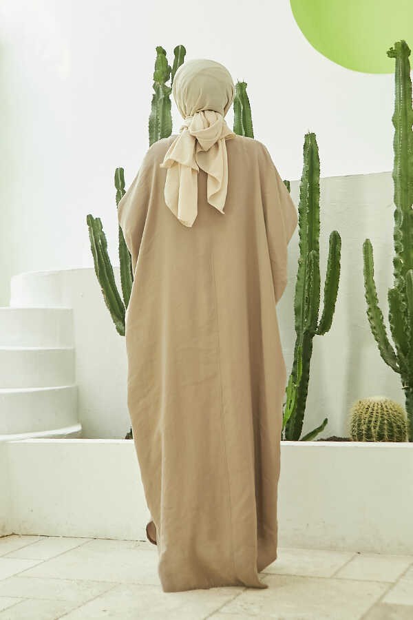 Neways 6571-FENDI Modal Abaya Vizon görsel 2