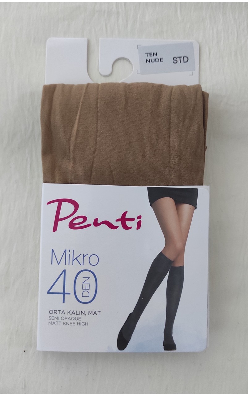Penti Mıkro 40 Den Orta Kalın Mat Pantolon ( Diz Altı ) Çorap 3'lü görsel 5
