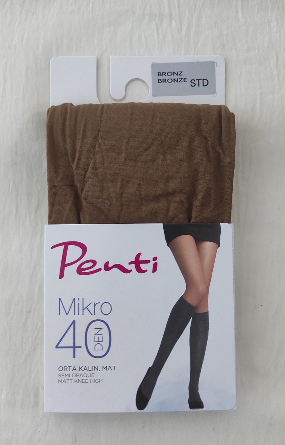 Penti Mıkro 40 Den Orta Kalın Mat Pantolon ( Diz Altı ) Çorap 3'lü görsel 6