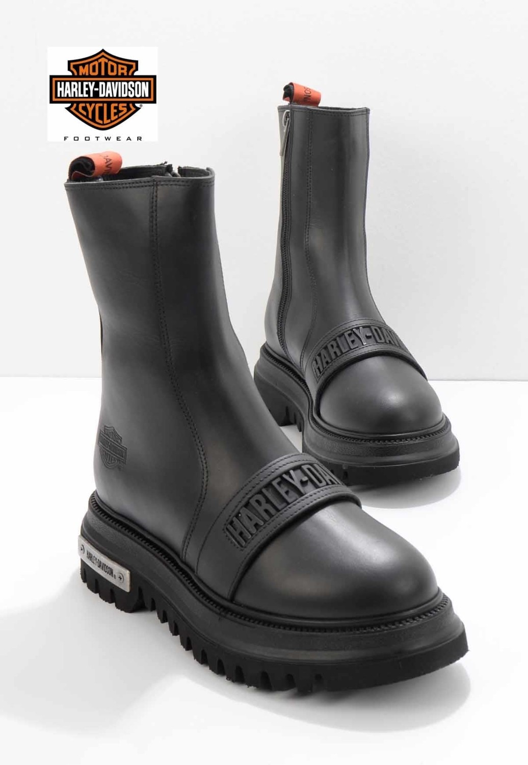 Harley Davidson Black Leather Kadın Bot & Bootie HD0777054903