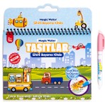 Magic Water Sihirli Boyama Kitabı Taşıtlar - Özel Sulu Kalem (Pedagog Onaylı)