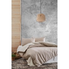 Varol Laura Home Naturel Çift Kişilik Nevresim Takımı - Roma