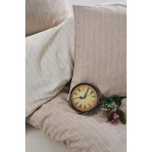 Varol Laura Home Naturel Çift Kişilik Nevresim Takımı - Roma