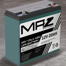 Maz Akü 12 Volt 20 Amper (Ah) Kuru Agm Vrla Akü (Yeni Üretim)