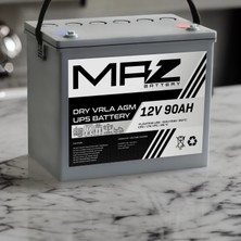 Maz Akü 12 Volt 90 Amper (Ah) Kuru Agm Vrla Akü (Yeni Üretim)